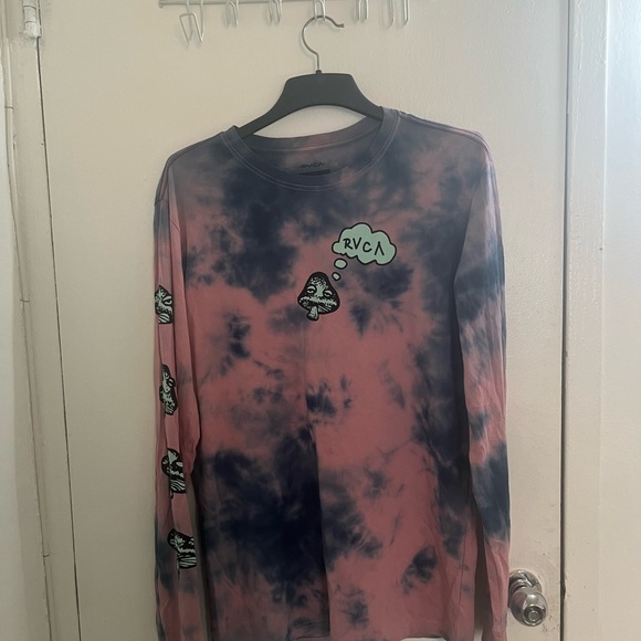 RVCA Other - RVCA Pink and Navy Tie-Dye Long Sleeve Shirt